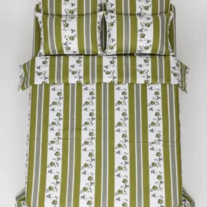 premium ivory yellow embroidered cotton bedsheett