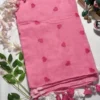 heart embroidered mal cotton saree