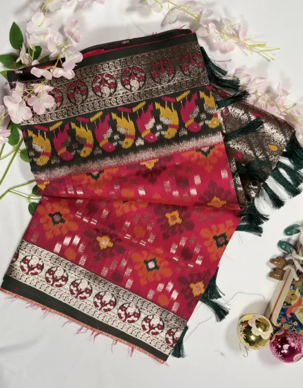 traditional patola ikat silk saree – festive & wedding special