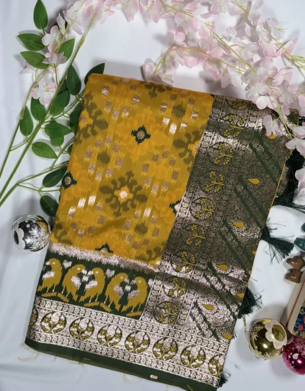 traditional patola ikat silk saree – festive & wedding special