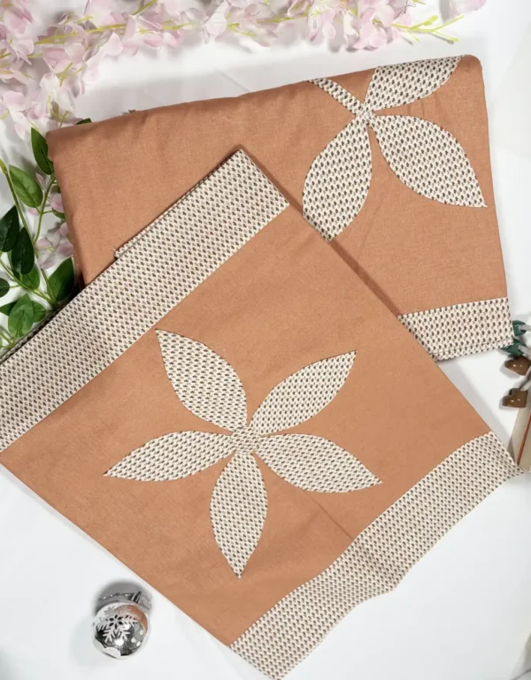 cotton patchwork double bedsheet set king size