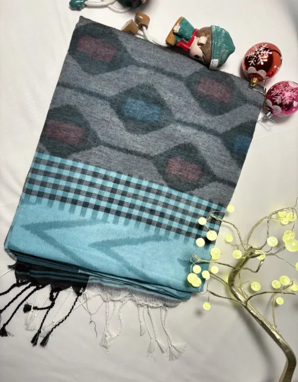 cotton katki check print saree (copy)